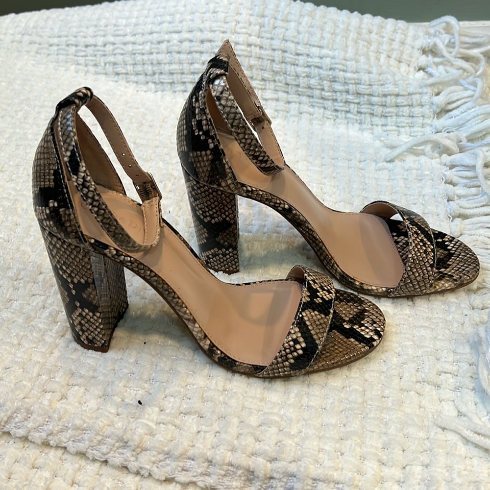 Snakeskin heels